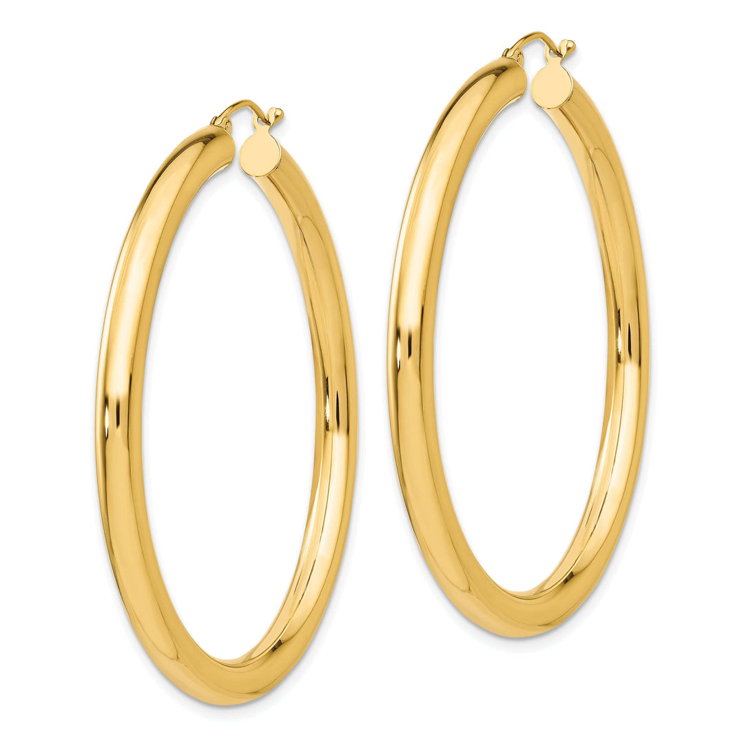 Lovely Rita's Earrings 14k Yellow Gold 4MM Lightweight Round Earrings