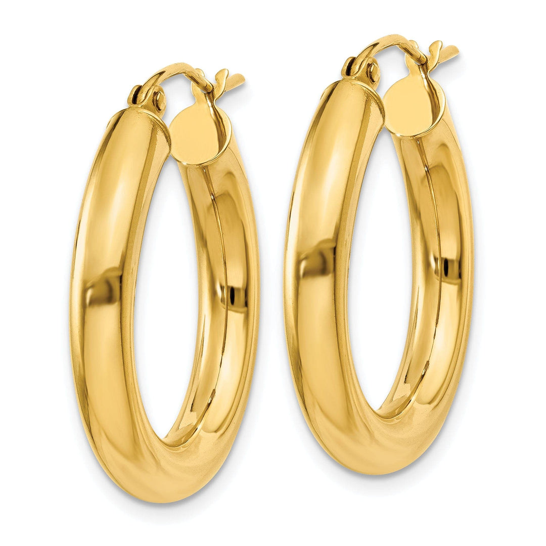 Lovely Rita's Earrings 14k Yellow Gold 4MM Lightweight Round Earrings