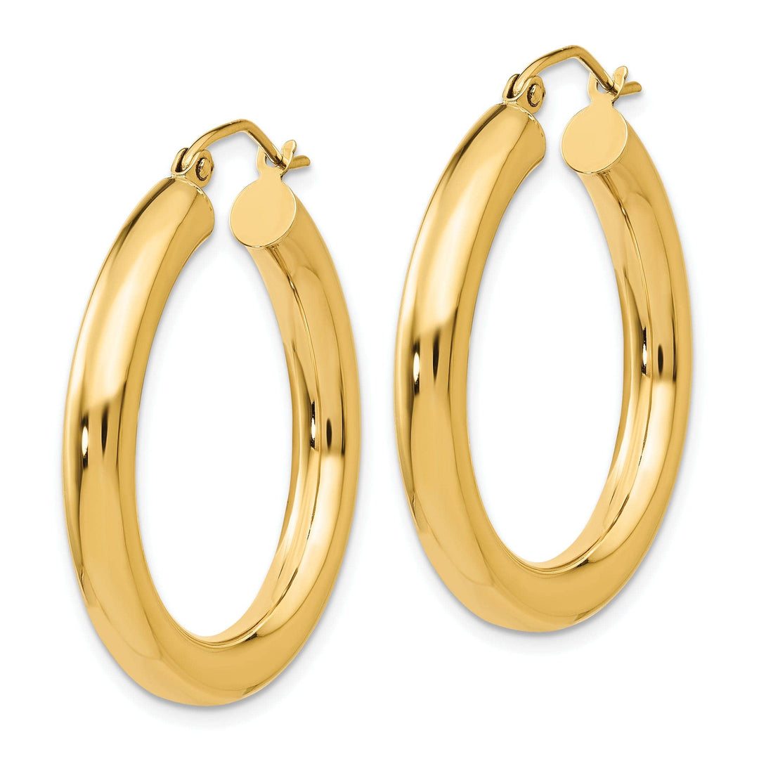 Lovely Rita's Earrings 14k Yellow Gold 4MM Lightweight Round Earrings