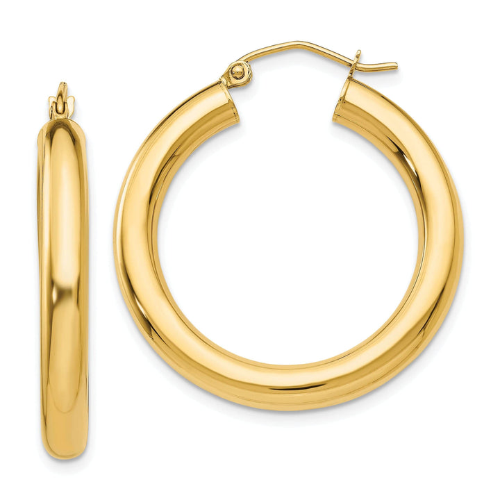 Lovely Rita's Earrings 14k Yellow Gold 4MM Lightweight Round Earrings