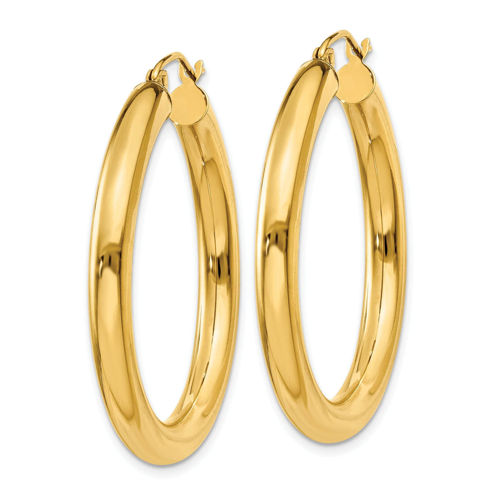 Lovely Rita's Earrings 14k Yellow Gold 4MM Lightweight Round Earrings