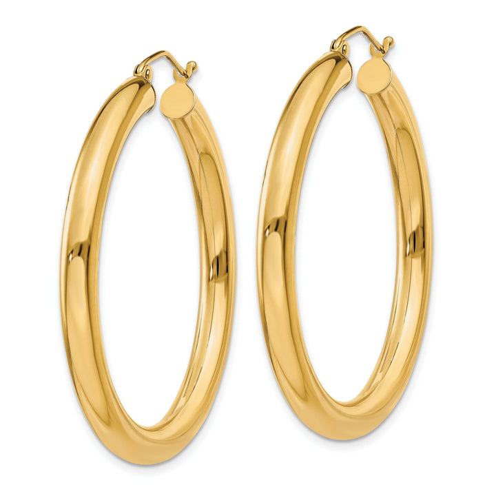 Lovely Rita's Earrings 14k Yellow Gold 4MM Lightweight Round Earrings
