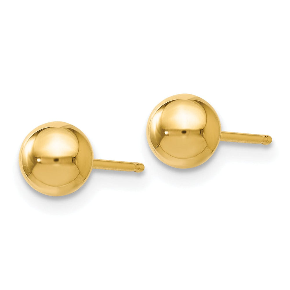Lovely Rita's Earrings 14k Yellow Gold 5mm Ball Post Earrings