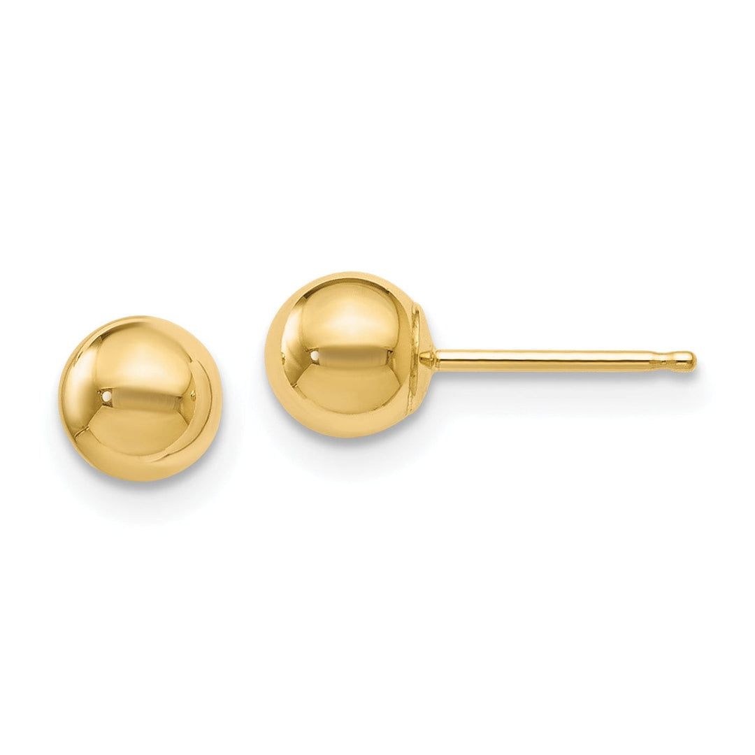 Lovely Rita's Earrings 14k Yellow Gold 5mm Ball Post Earrings