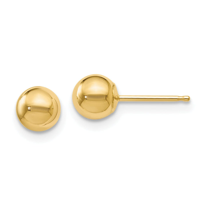 Lovely Rita's Earrings 14k Yellow Gold 5mm Ball Post Earrings