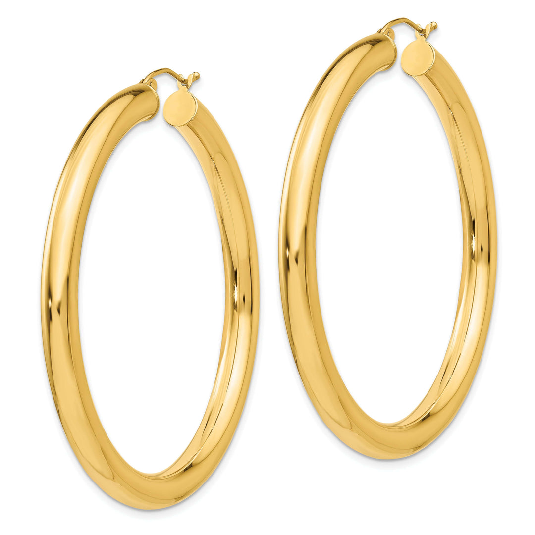 Lovely Rita's Earrings 14k Yellow Gold 5MM Lightweight Hoop Earrings
