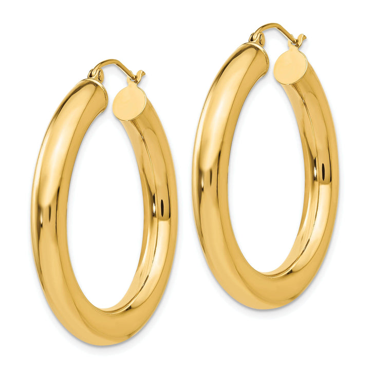 Lovely Rita's Earrings 14k Yellow Gold 5MM Lightweight Hoop Earrings