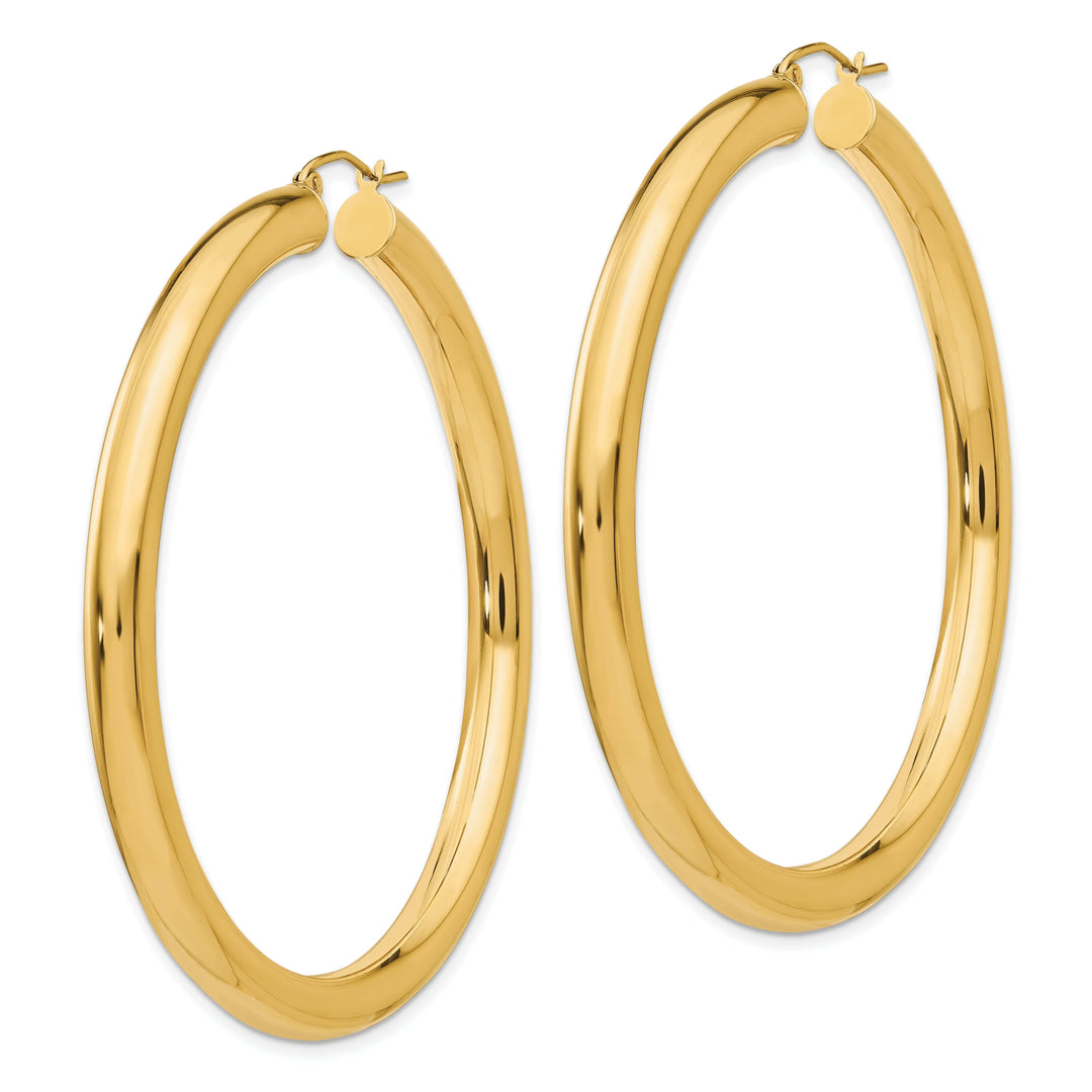Lovely Rita's Earrings 14k Yellow Gold 5MM Lightweight Hoop Earrings