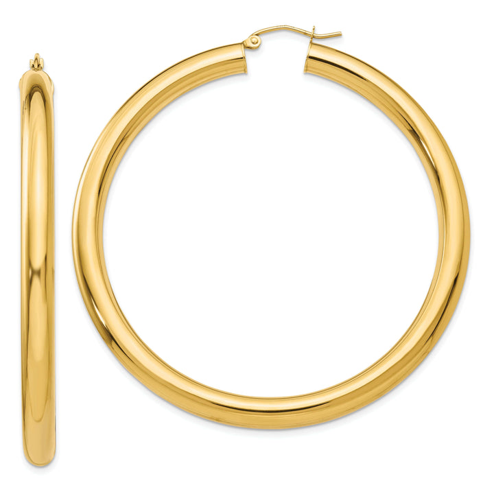 Lovely Rita's Earrings 14k Yellow Gold 5MM Lightweight Hoop Earrings