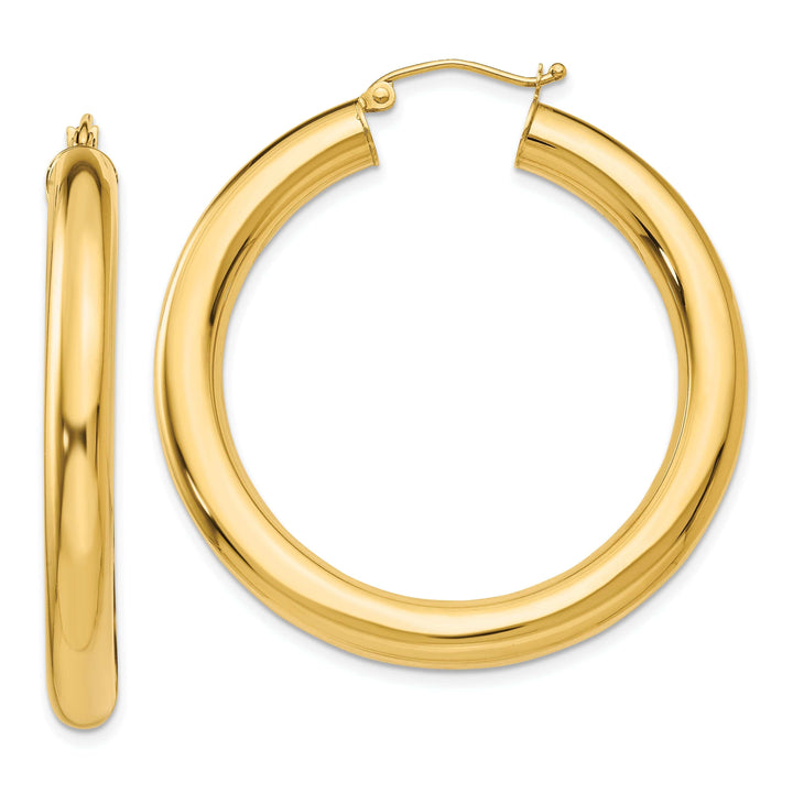 Lovely Rita's Earrings 14k Yellow Gold 5MM Lightweight Hoop Earrings