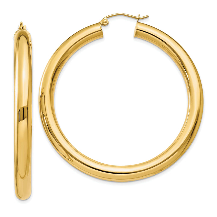 Lovely Rita's Earrings 14k Yellow Gold 5MM Lightweight Hoop Earrings