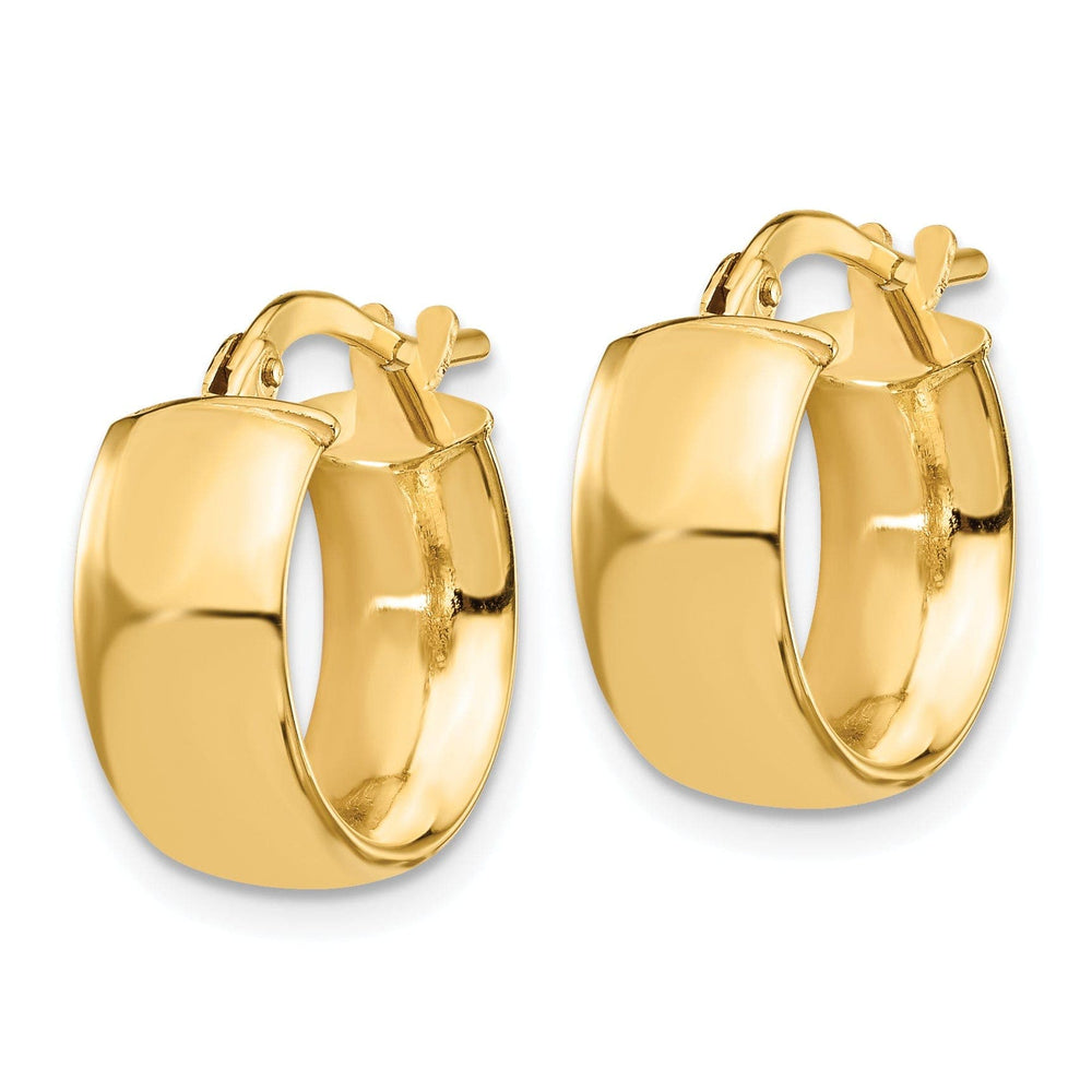 Lovely Rita's Earrings 14k Yellow Gold 6mm High Polished Hoop Earrings