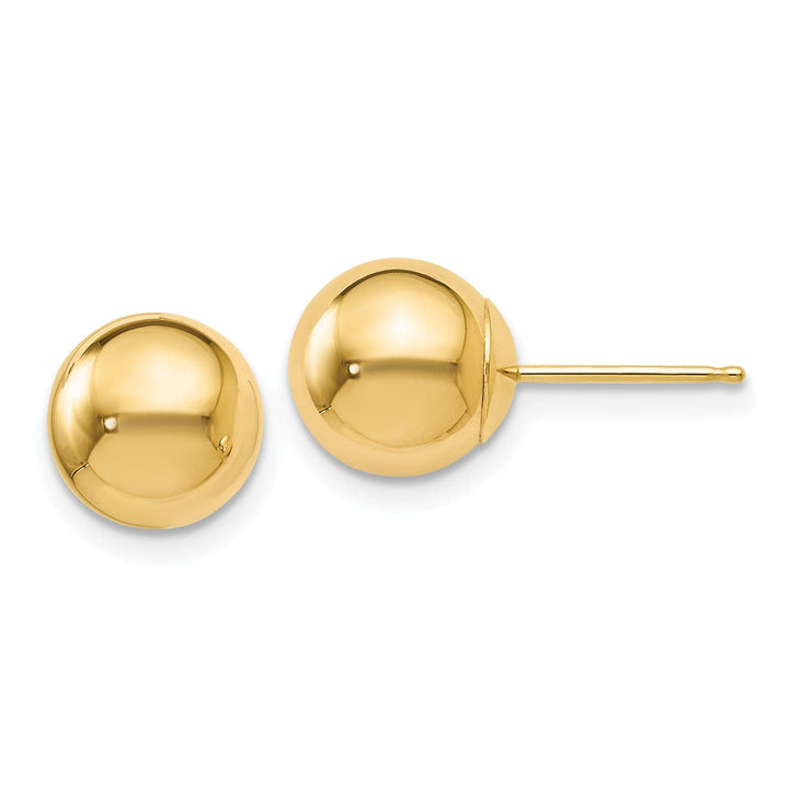 Lovely Rita's Earrings 14k Yellow Gold 8mm Ball Post Earrings