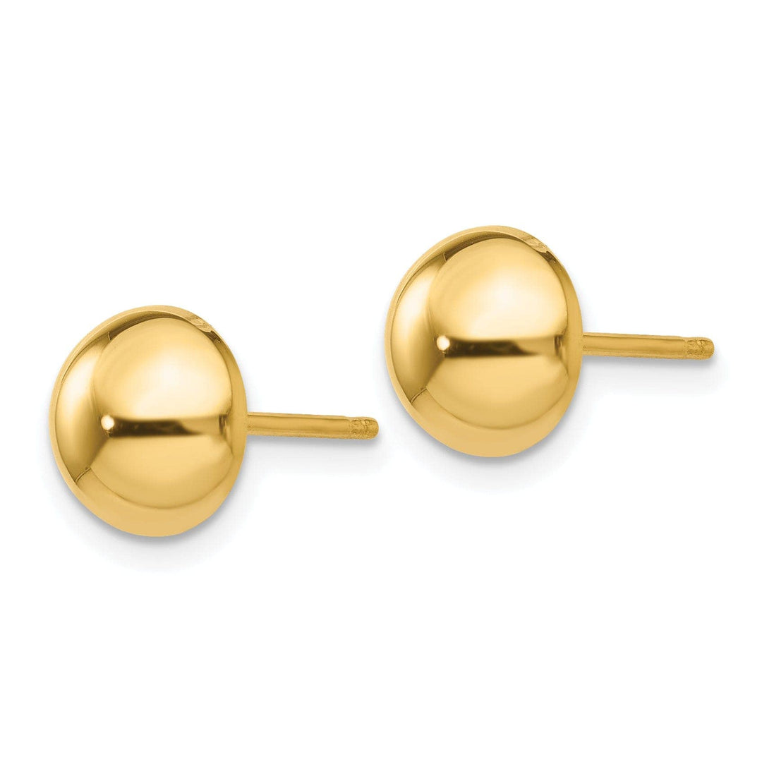 Lovely Rita's Earrings 14k Yellow Gold 8MM Half Ball Post Earrings