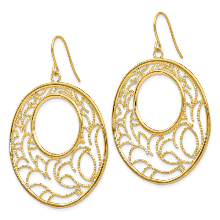 Lovely Rita's Earrings 14k Yellow Gold Circle Earrings