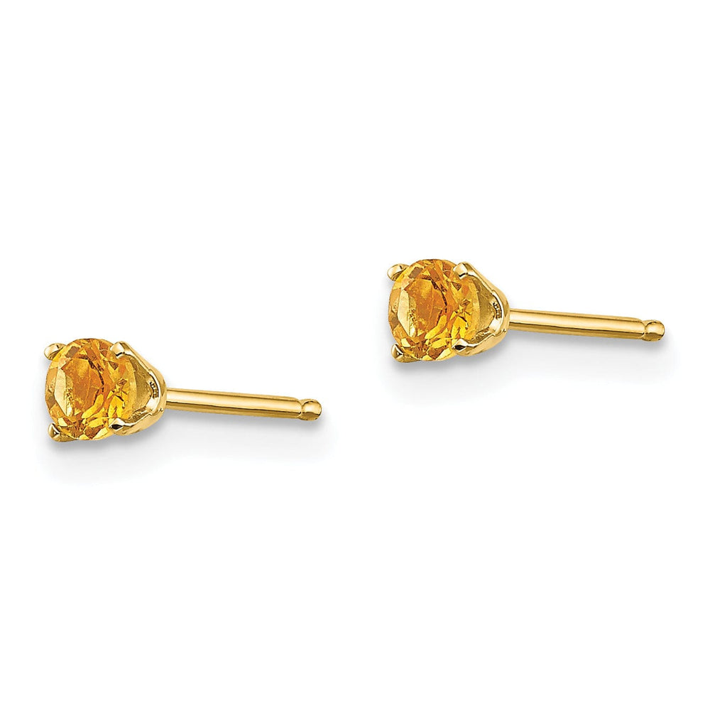 Lovely Rita's Earrings 14k Yellow Gold Citrine Birthstone Earrings
