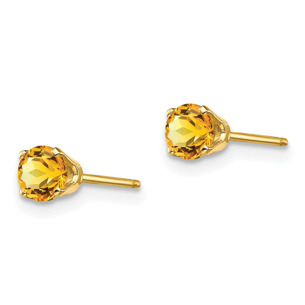 Lovely Rita's Earrings 14k Yellow Gold Citrine Birthstone Earrings
