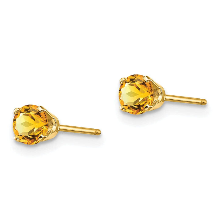 Lovely Rita's Earrings 14k Yellow Gold Citrine Birthstone Earrings