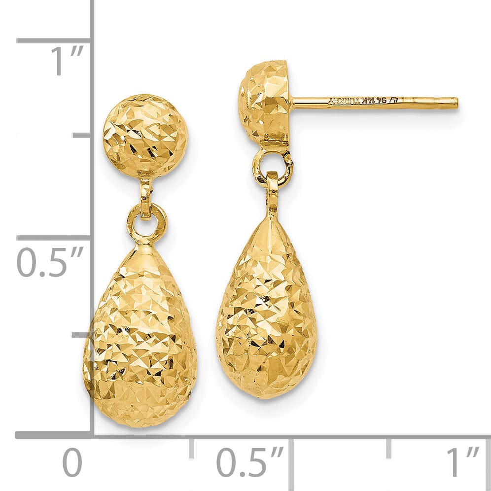 Lovely Rita's Earrings 14k Yellow Gold Dangle Earrings