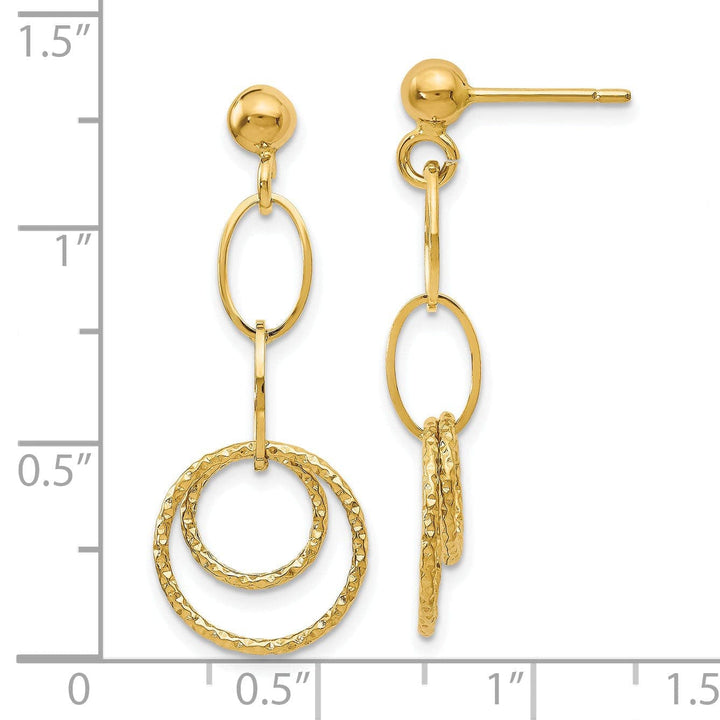 Lovely Rita's Earrings 14k Yellow Gold Dangle Earrings