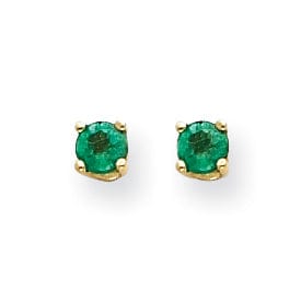 Lovely Rita's Earrings 14k Yellow Gold Emerald Earring