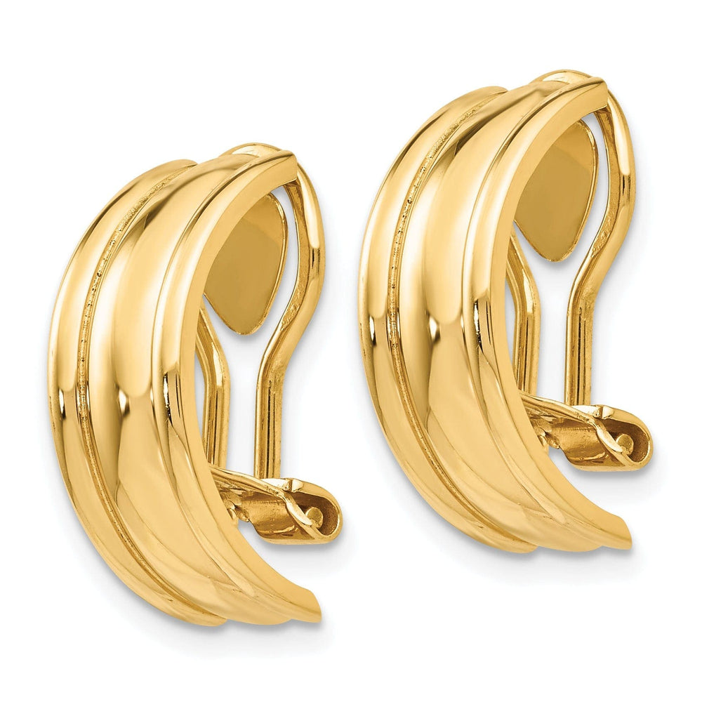 Lovely Rita's Earrings 14k Yellow Gold Fancy Non-Pierced Earrings
