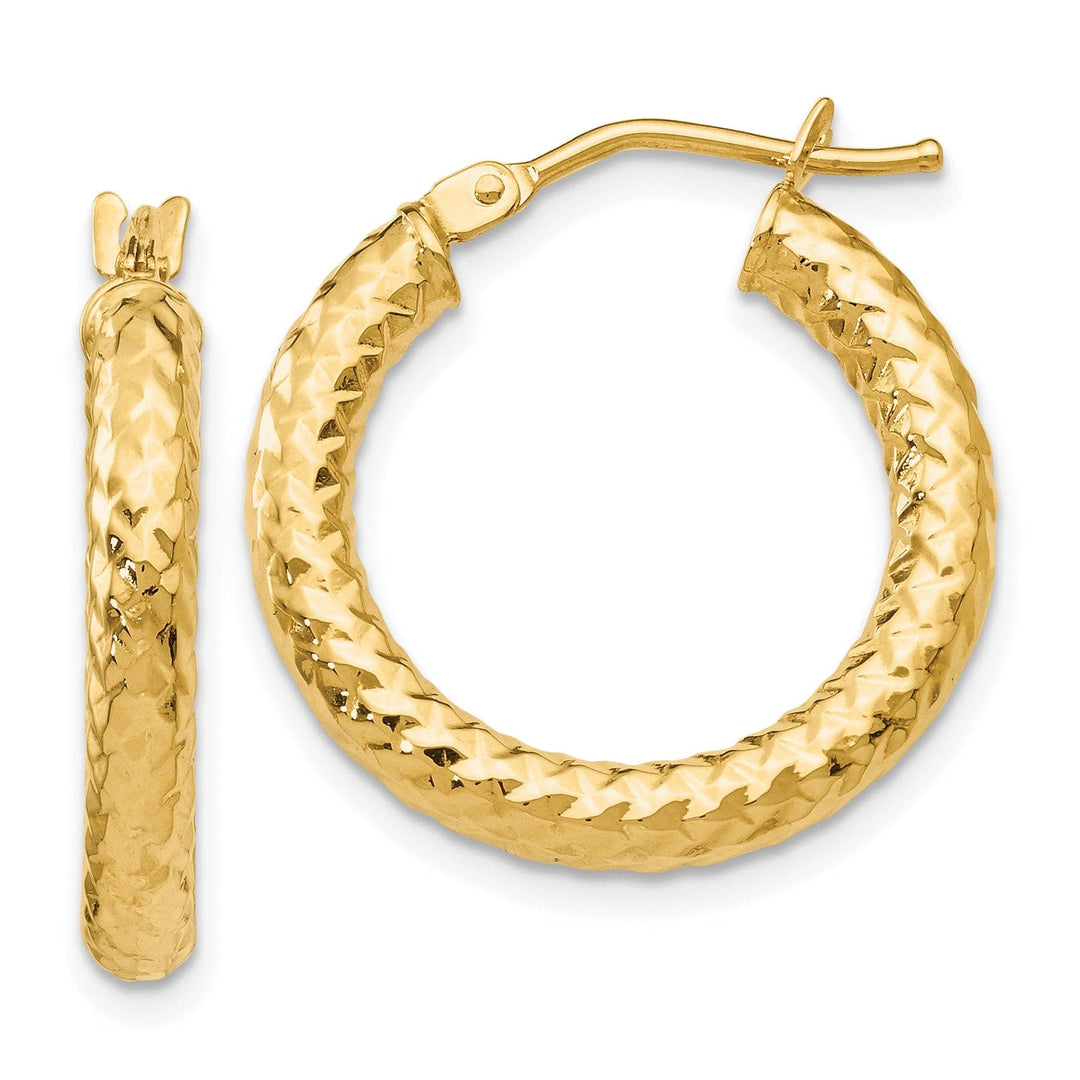 Lovely Rita's Earrings 14k Yellow Gold Forever Lite Hoop Earrings