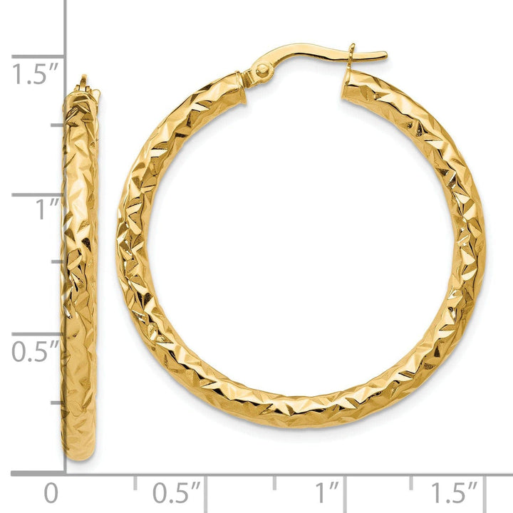 Lovely Rita's Earrings 14k Yellow Gold Forever Lite Hoop Earrings