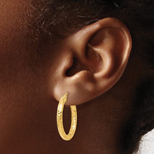 Lovely Rita's Earrings 14k Yellow Gold Forever Lite Hoop Earrings