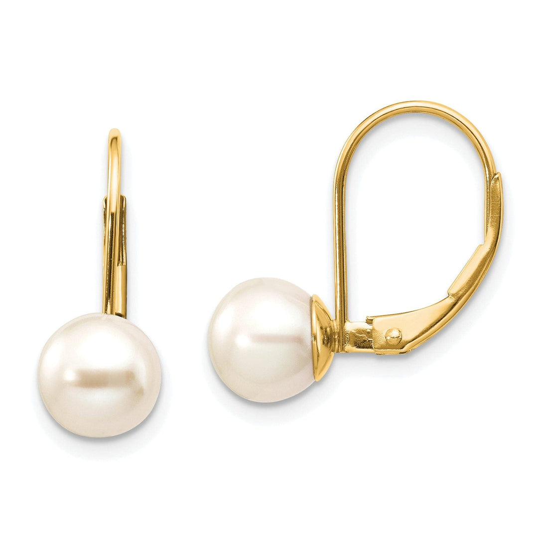Lovely Rita's Earrings 14k Yellow Gold Freshwater Cultured Pearl Earrings