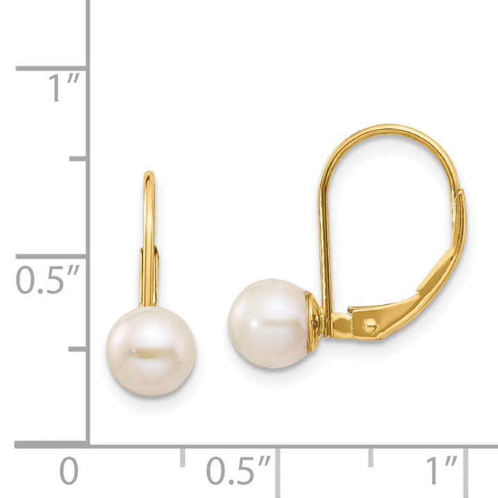 Lovely Rita's Earrings 14k Yellow Gold Freshwater Cultured Pearl Earrings