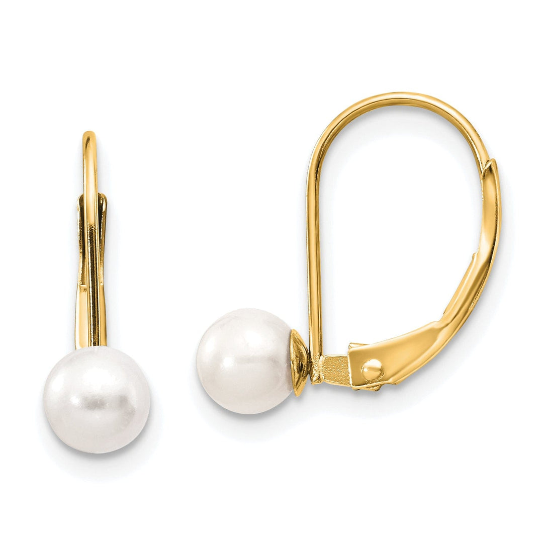 Lovely Rita's Earrings 14k Yellow Gold Freshwater Cultured Pearl Earrings