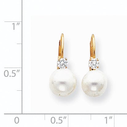 Lovely Rita's Earrings 14k Yellow Gold Freshwater Pearl Earring