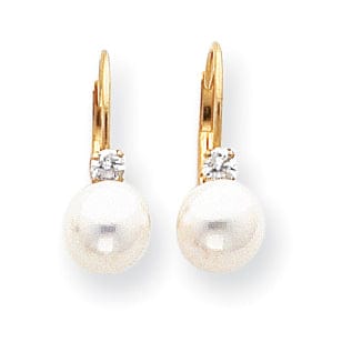 Lovely Rita's Earrings 14k Yellow Gold Freshwater Pearl Earring