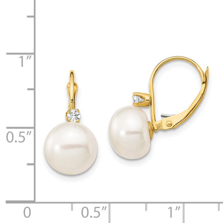 Lovely Rita's Earrings 14k Yellow Gold Freshwater Pearl Earring