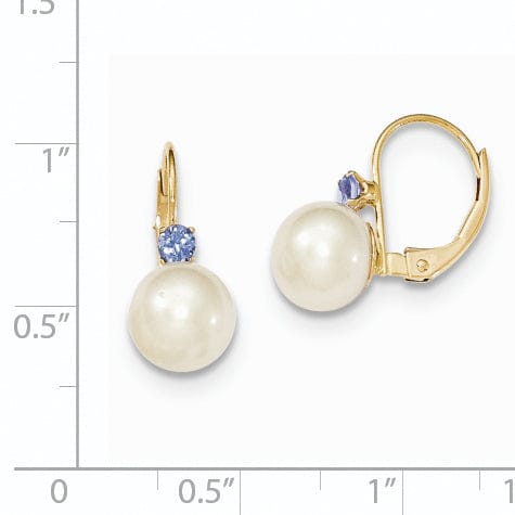 Lovely Rita's Earrings 14k Yellow Gold Freshwater Pearl Earring