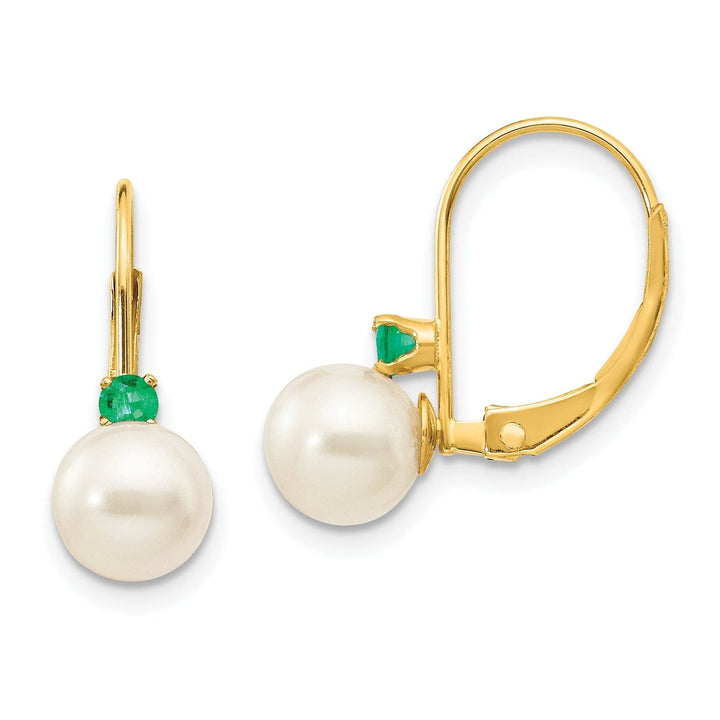 Lovely Rita's Earrings 14k Yellow Gold Freshwater Pearl Earring