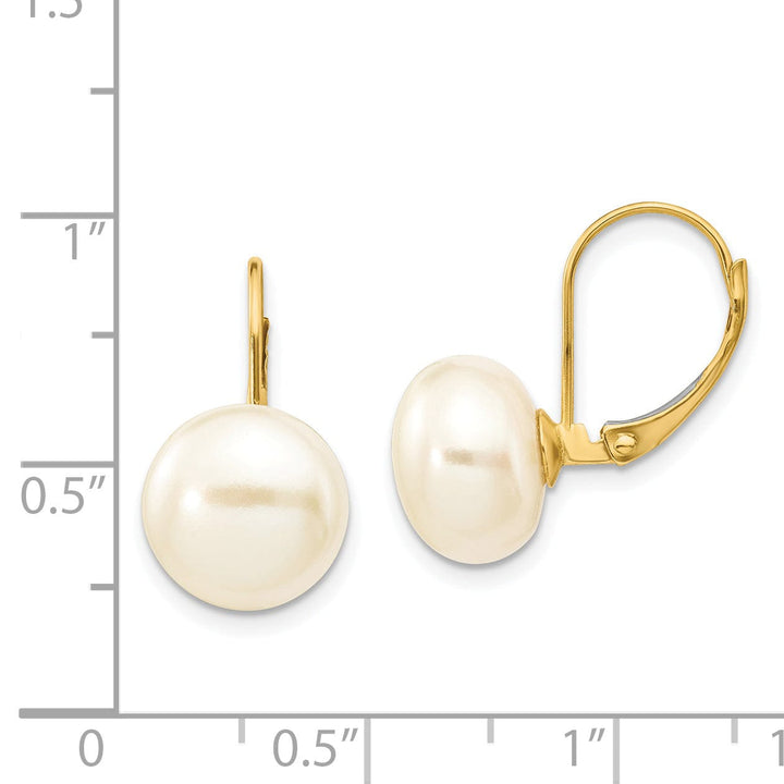 Lovely Rita's Earrings 14k Yellow Gold Freshwater Pearl Earring