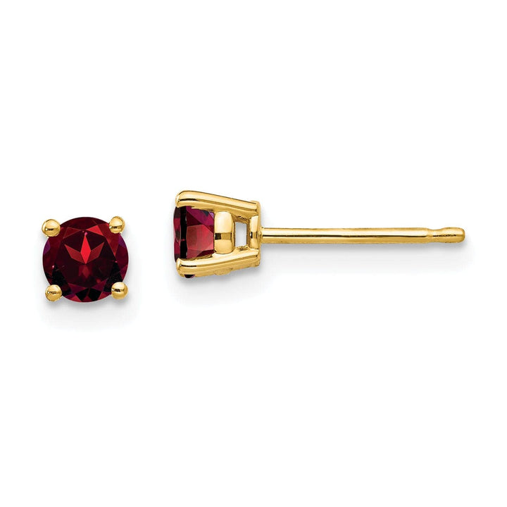 Lovely Rita's Earrings 14k Yellow Gold Garnet Earring