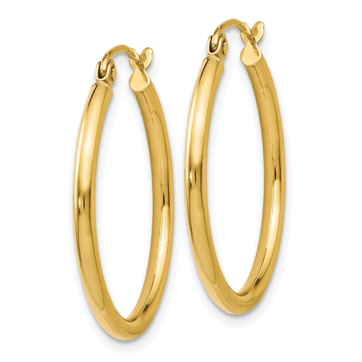 Lovely Rita's Earrings 14k Yellow Gold Hing Hoop Earrings