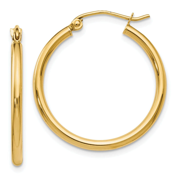 Lovely Rita's Earrings 14k Yellow Gold Hing Hoop Earrings