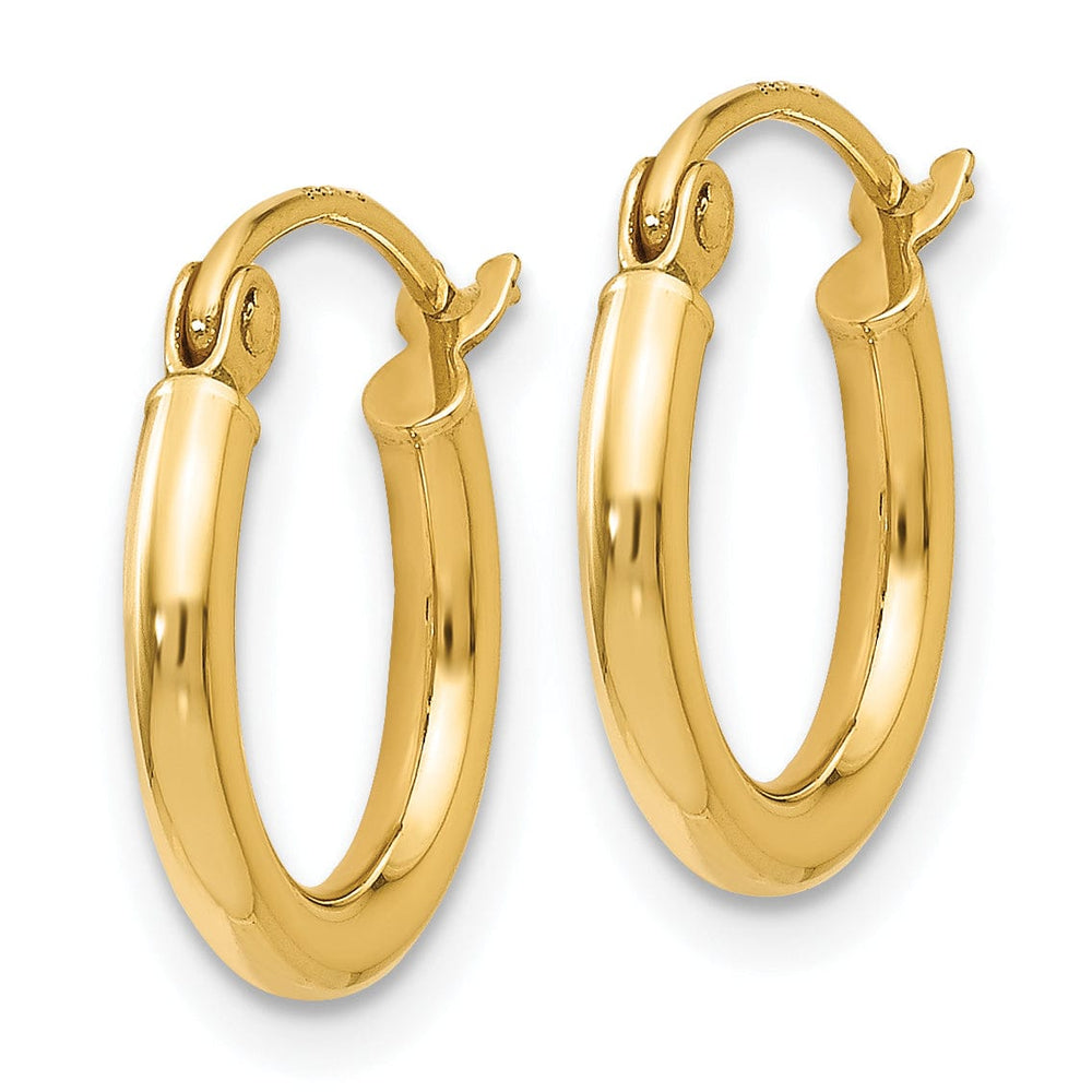 Lovely Rita's Earrings 14k Yellow Gold Hinged Hoop Earrings