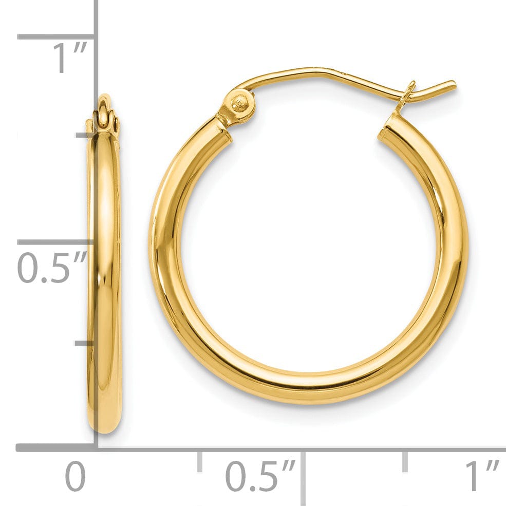 Lovely Rita's Earrings 14k Yellow Gold Hoop Earrings