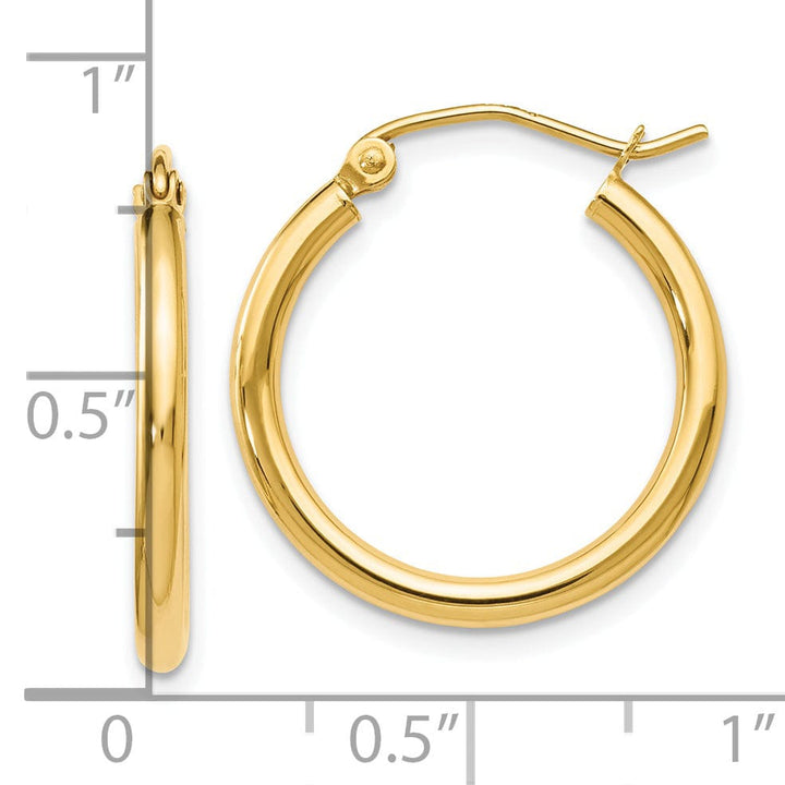 Lovely Rita's Earrings 14k Yellow Gold Hoop Earrings