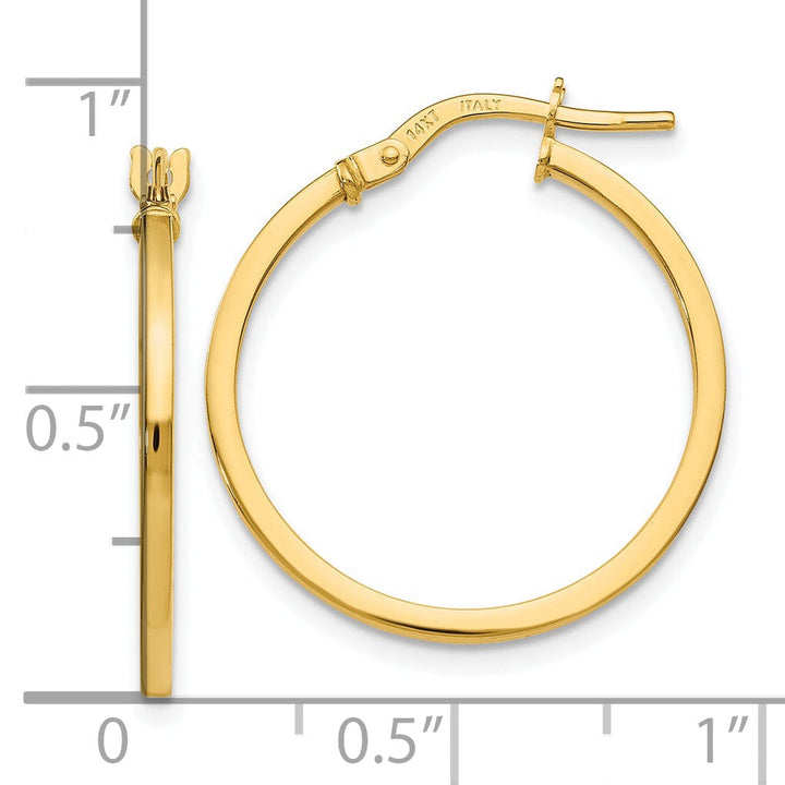 Lovely Rita's Earrings 14k Yellow Gold Hoop Earrings