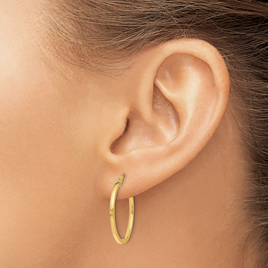 Lovely Rita's Earrings 14k Yellow Gold Hoop Earrings