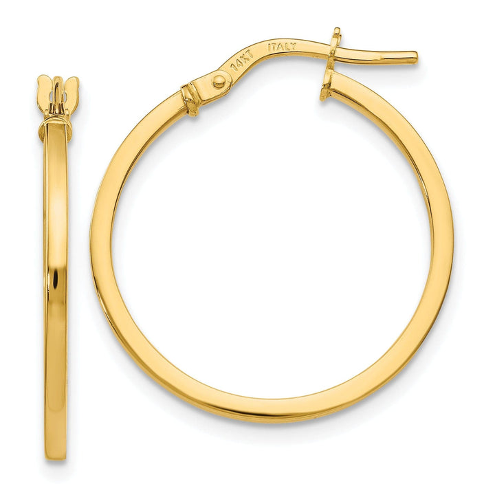 Lovely Rita's Earrings 14k Yellow Gold Hoop Earrings