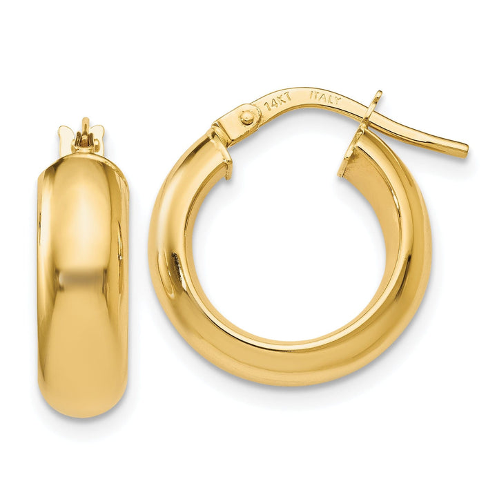 Lovely Rita's Earrings 14k Yellow Gold Hoop Earrings