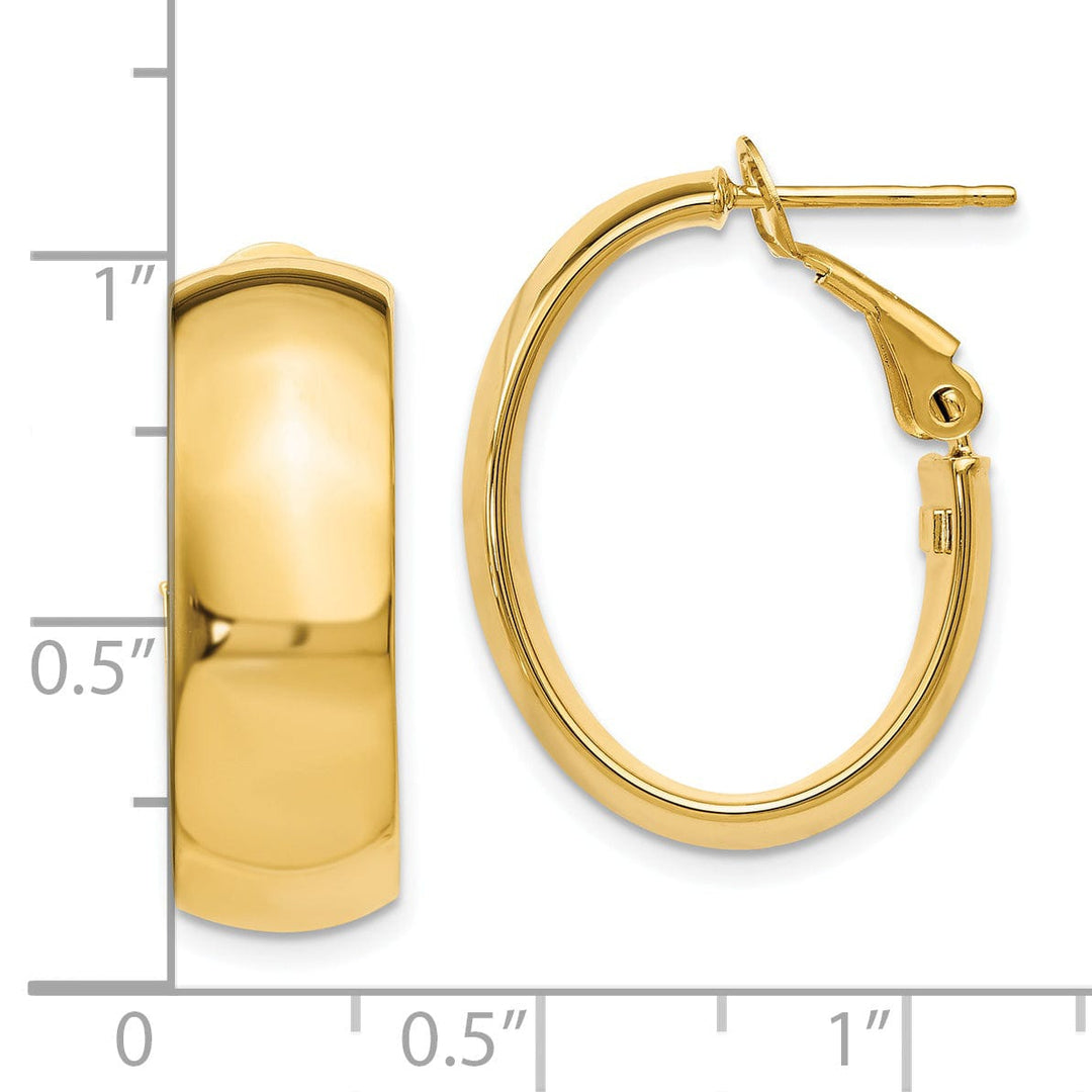 Lovely Rita's Earrings 14k Yellow Gold Hoop Earrings