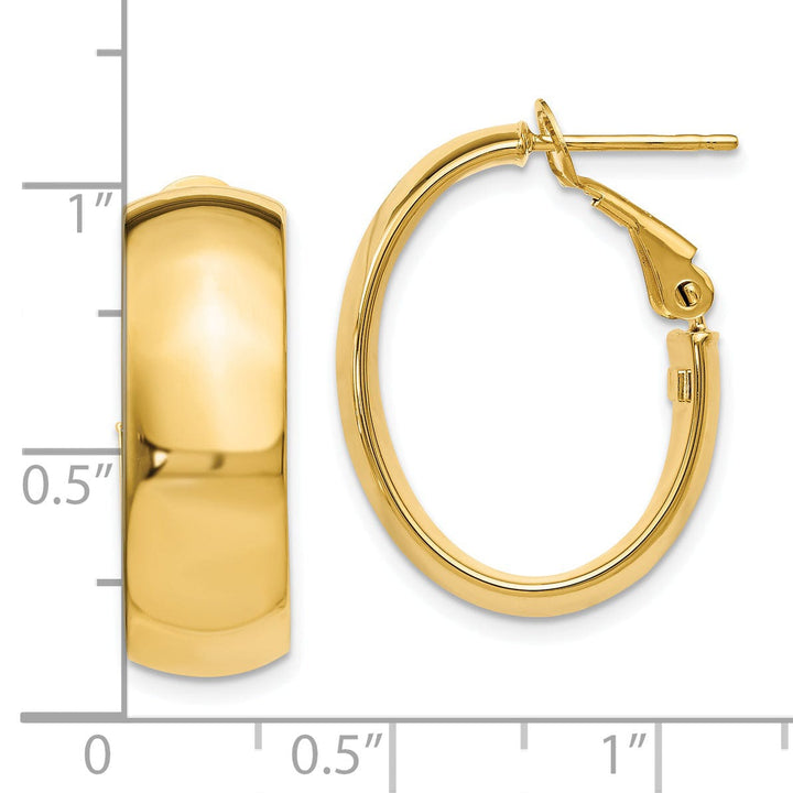 Lovely Rita's Earrings 14k Yellow Gold Hoop Earrings